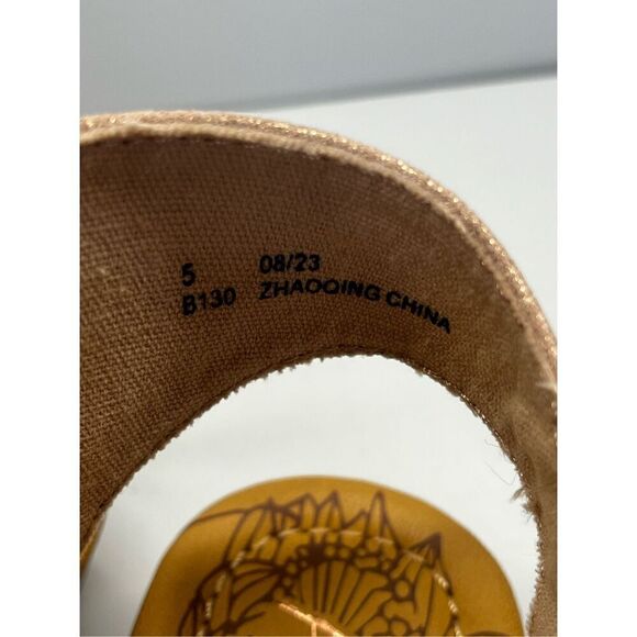 Blowfish Malibu Slingback Sandals Size 5 Big Girl Rose Gold - Picture 7 of 11